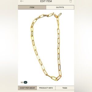 Elegant Gold Plated Chain Necklace